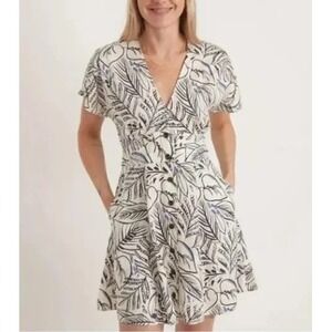 Marine Layer Womens Floral Button Camila Mini Dress Resort Coastal Boho Medium